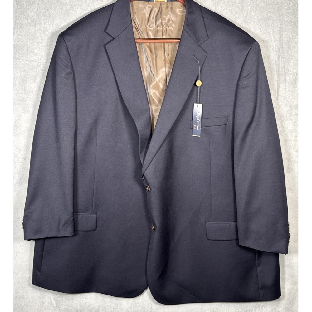 Joseph & Feiss Gold Blazer Men's 60L Blue 100% Wool 2-Button Business Modern